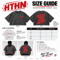 HTHN (HEATHENS) CHARCOAL GREY OVERSIZED CROPPED TEE (